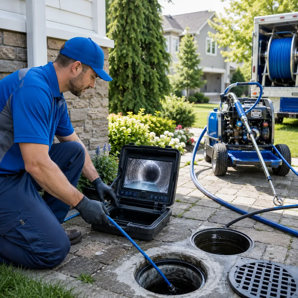 Outdoor drain cleaning professionals serving De Leon, TX